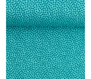 Baumwolle - Dotty türkis